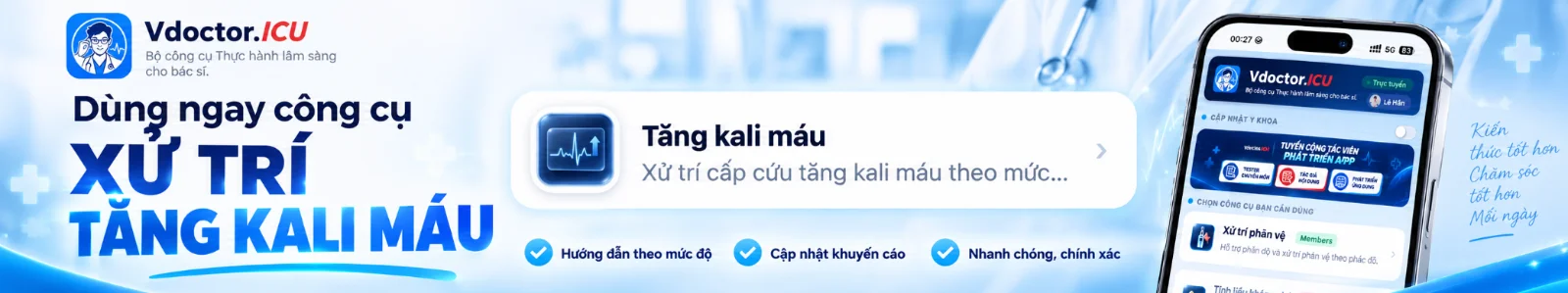 Công cụ hướng dẫn xử trí Tăng kali máu