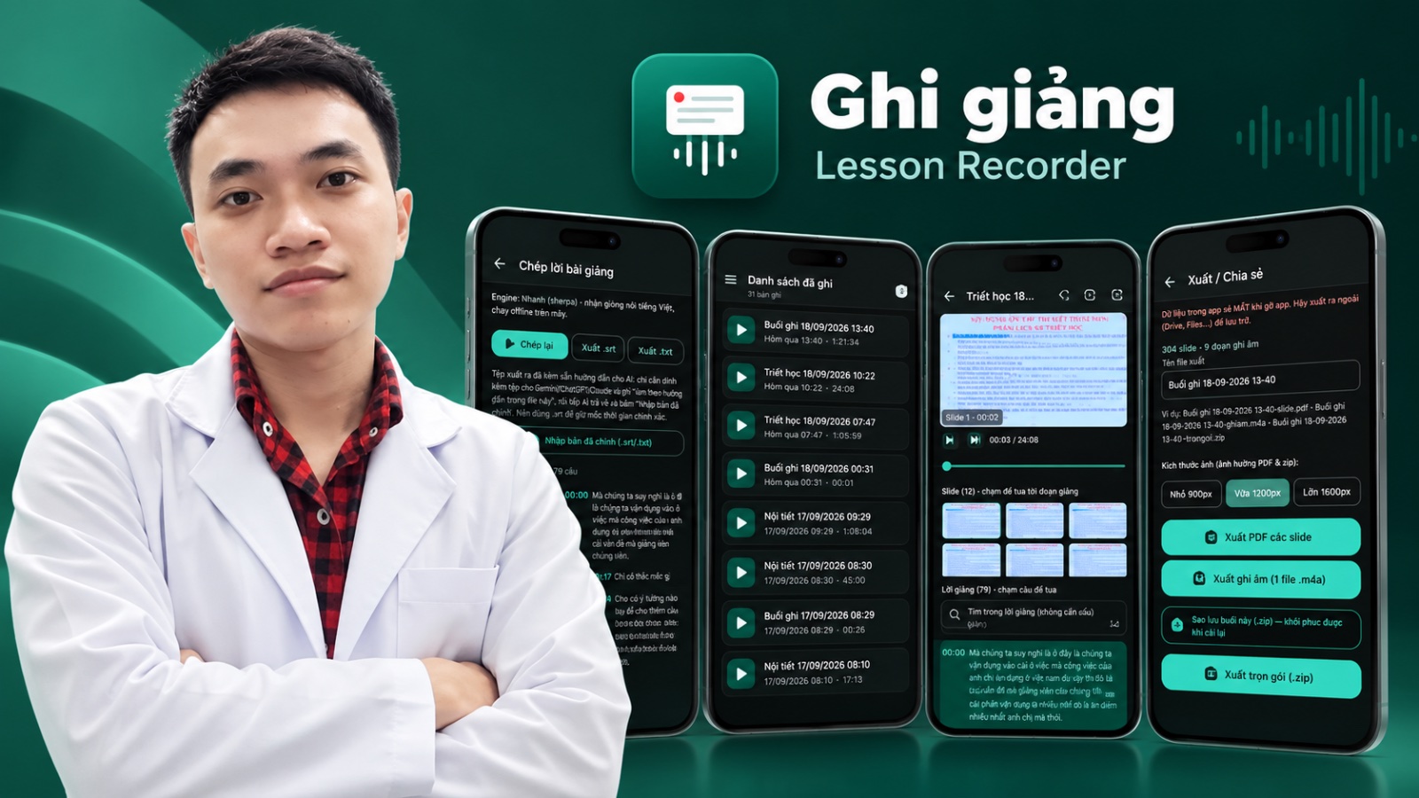 BS. Nguyễn Trần Chí và ứng dụng Ghi giảng